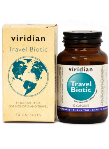 Viridian Travel Biotic (Cestovní probiotika), 30 kapslí