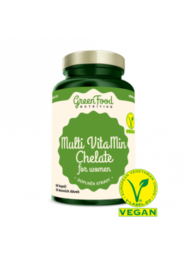 GreenFood Multi VitaMin Chelát pro ženy 60 kapslí