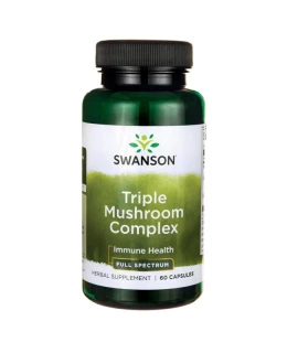 Swanson Triple Mushroom Complex (Maitake, Reishi, Shiitake), 60 kapslí