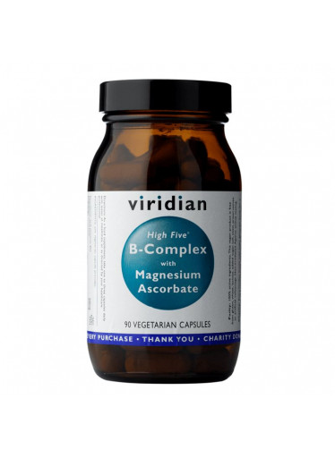 Viridian High Five B Complex with Magnesium Ascorbate, 90 kapslí