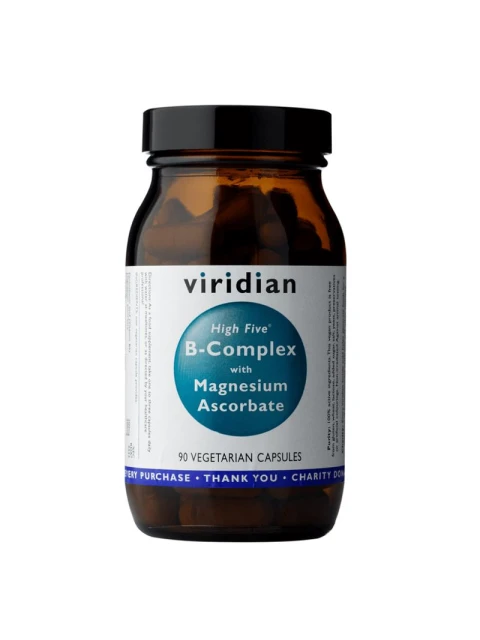 Viridian High Five B Complex with Magnesium Ascorbate, 90 kapslí
