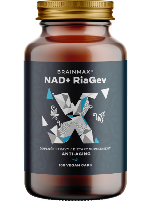 BrainMax NAD+ RiaGev, 750 mg, 100 rostlinných kapslí