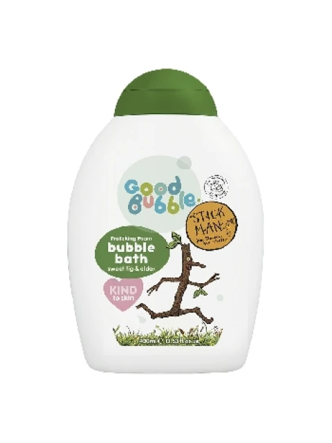 Good Bubble Stick Man Dětská pěna do koupele Sladký fík a Černý bez 400ml