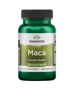 Swanson Maca (řeřicha peruánská), 500 mg, 60 kapslí