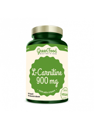 GreenFood L-Carnitin 900mg 60 kapslí - EXPIRACE 10/23