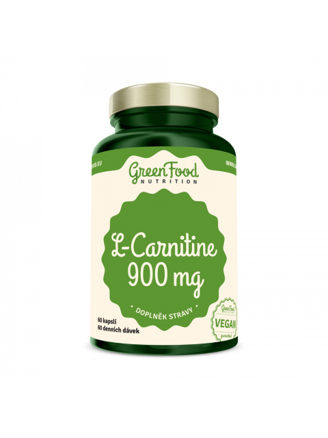 GreenFood L-Carnitin 900mg 60 kapslí - EXPIRACE 10/23