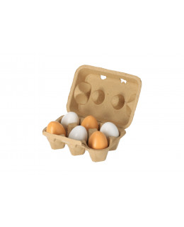 Bigjigs Dřevěná vajíčka v krabičce