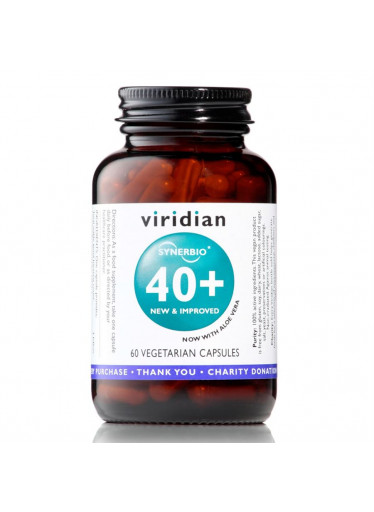 Viridian Synerbio 40+ (Směs probiotik a prebiotik), 60 kapslí