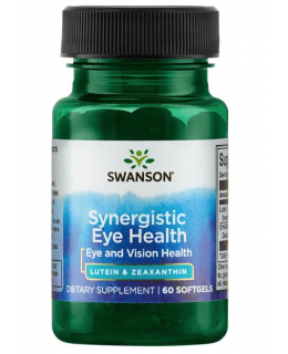 Swanson Synergistic Eye Health - Lutein & Zeaxanthin (zdraví očí), 60 sofgelových kapslí