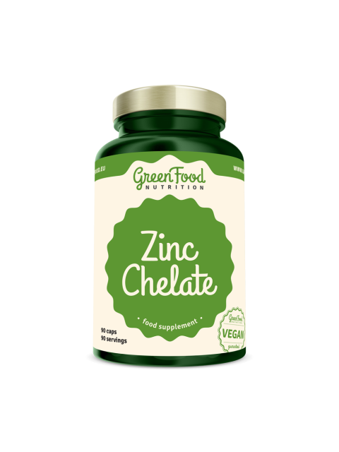 GreenFood Zinek Chelát 90 kapslí