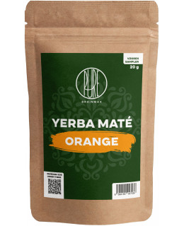 BrainMax Pure Yerba Maté, Pomeranč, sampler 20 g