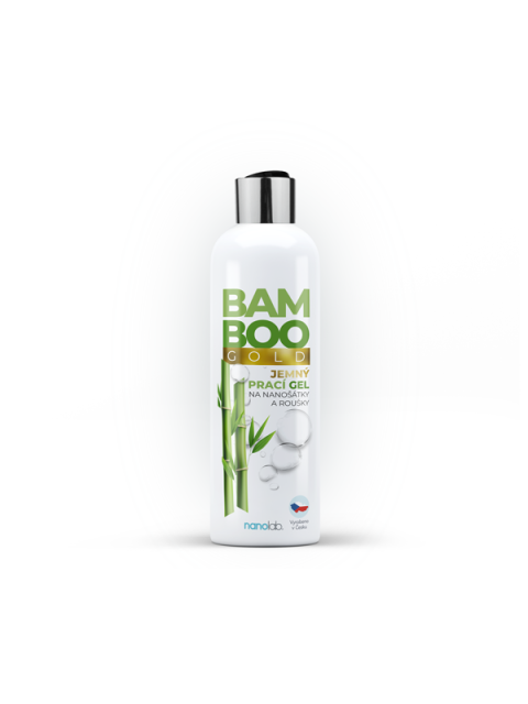 Nanolab Jemný prací gel na šátky a roušky BAMBOO Gold 300ml - EXPIRACE 3/2023