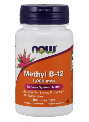 NOW Methyl B12, 1000 ug, 100 pastilek