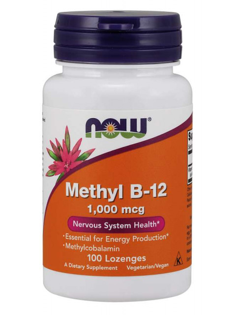 NOW Methyl B12, 1000 ug, 100 pastilek