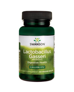 Swanson Lactobacillus Gasseri, 3 miliardy CFU, 60 rostlinných kapslí - EXPIRACE 4/24