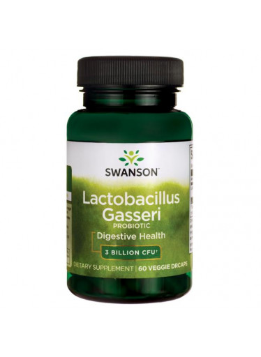Swanson Lactobacillus Gasseri, 3 miliardy CFU, 60 rostlinných kapslí
