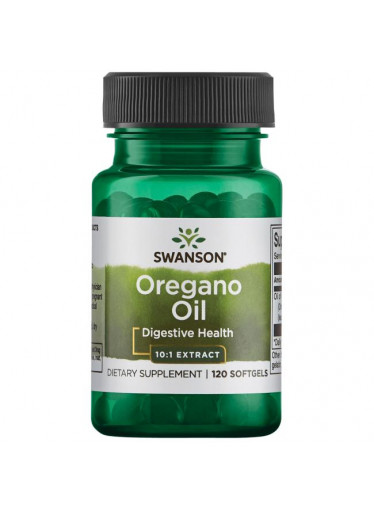 Swanson Oregano oil 10:1 (Extrakt z oregánového oleje), 150 mg, 120 softgel kapslí