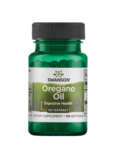 Swanson Oregano oil 10:1 (Extrakt z oregánového oleje), 150 mg, 120 softgel kapslí