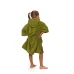 Dětské plážové pončo s výšivkou, 6-10 let, Olive Green