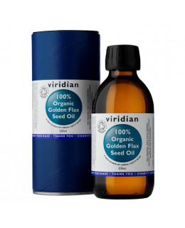 Viridian Golden Flax Seed Oil (Lněný olej) Organic, 200 ml