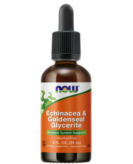 NOW Echinacea & Goldenseal Glycerite (Třapatka Vodilka kanadská), 59 ml
