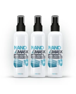 Nanolab 3 x NANO 4MASK nástřik nanostříbra na bavlněné roušky 100 ml - EXPIRACE 11/2022