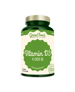 GreenFood Vitamin D3 4000IU 90 kapslí