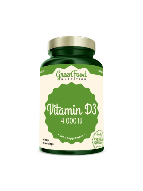 GreenFood Vitamin D3 4000IU 90 kapslí