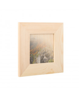 ČistéDřevo Dřevěný fotorámeček na zeď 18.5 x 18.5 cm
