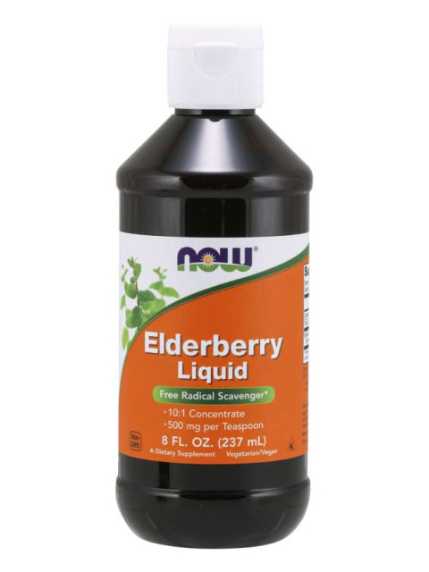 NOW Elderberry Liquid (Bezinka), 237 ml