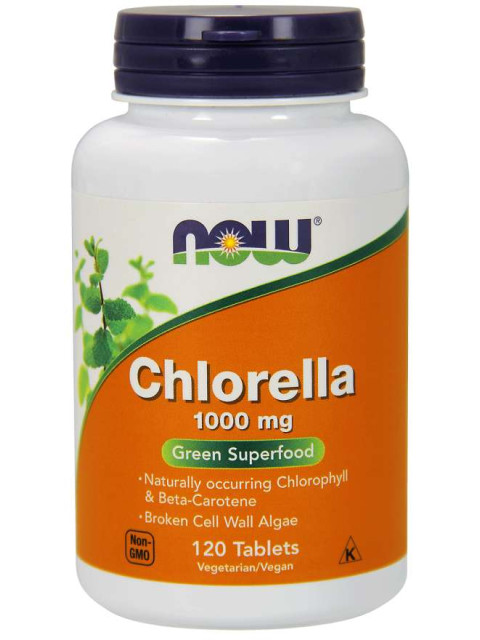 NOW Chlorella, 1000 mg, 120 tablet