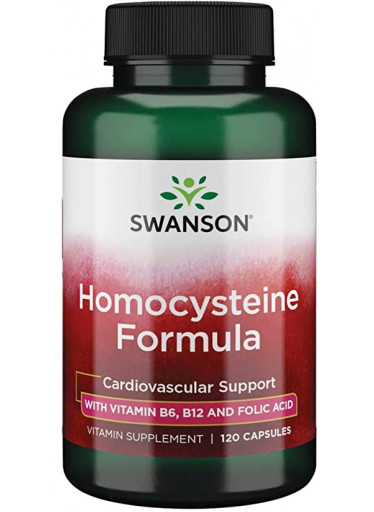 Swanson Homocysteine Formula, 120 kapslí