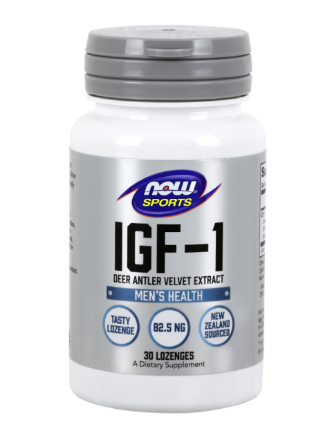 NOW IGF-1 Deer Antler Velvet Extract, 30 žvýkacích pastilek