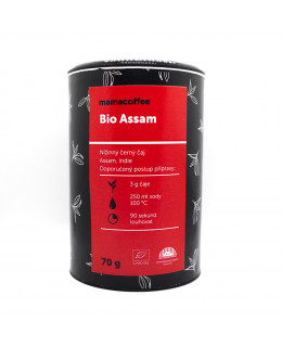 mamacoffee Bio čaj Assam sypaný 70g - Nížinný černý z oblasti Ásám