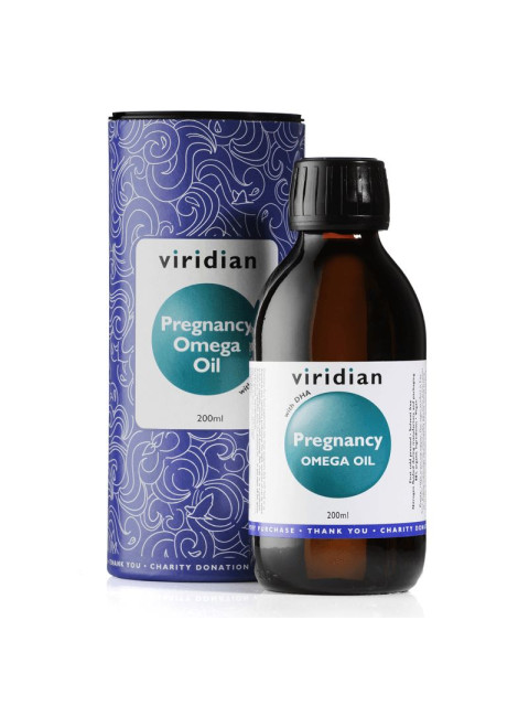Viridian Pregnancy Omega Oil (Směs olejů pro těhotné poskytující omega 3, 6 a 9), 200 ml - EXPIRACE 8/2025