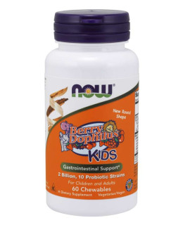 NOW BerryDophilus Kids (probiotika pro děti), 60 žvýkacích pastilek