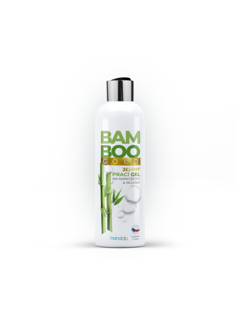 Nanolab Jemný prací gel na šátky a roušky BAMBOO Gold 300ml - EXPIRACE 3/23