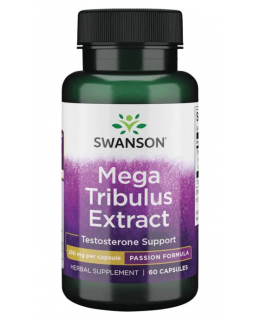 Swanson Mega Tribulus Extrakt (Kotvičník zemní), 250 mg, 60 kapslí 