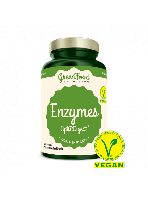 GreenFood Enzymy Opti7 Digest 90 kapslí