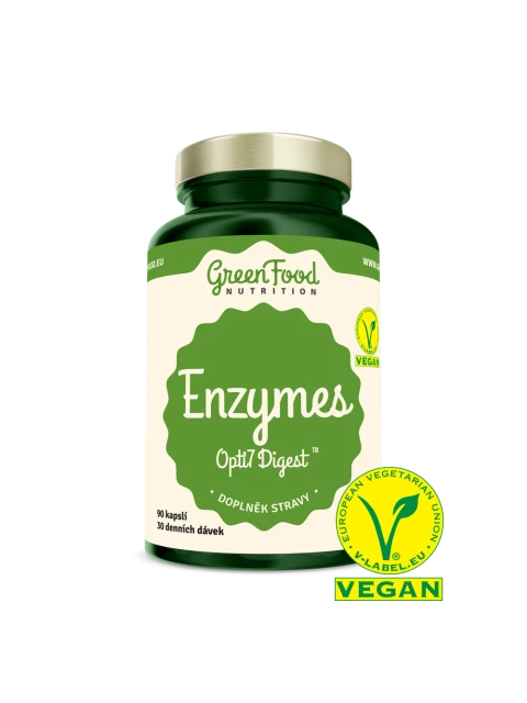 GreenFood Enzymy Opti7 Digest 90 kapslí