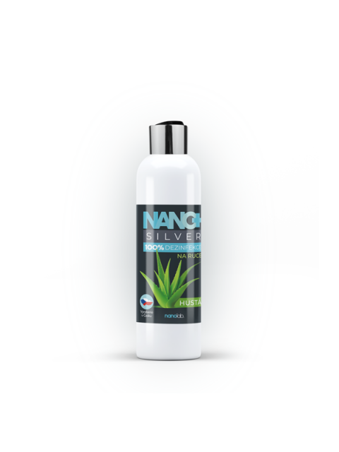 Nanolab HUSTÁ dezinfekce na ruce NANO+ Silver 100 ml