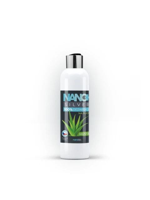 Nanolab HUSTÁ dezinfekce na ruce NANO+ Silver 100 ml