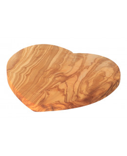 ČistéDřevo Prkénko ve tvaru srdce z olivového dřeva