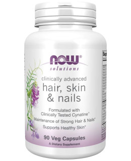 NOW Hair, Skin & Nails (zdravé vlasy, pleť a nehty), 90 rostlinných kapslí