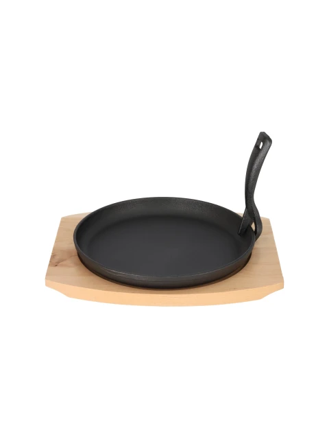 Banquet Litinová pánev na dřevěném prkénku GRADA - 22 cm