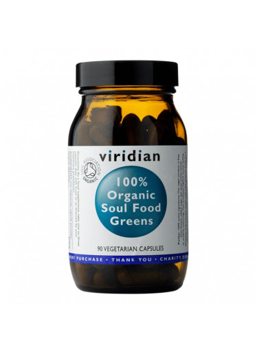 Viridian Soul Food Greens (Směs zelených superpotravin) Organic, 90 kapslí
