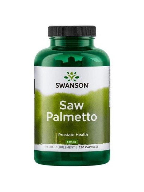 Swanson Saw Palmetto (Serenoa plazivá), 540 mg, 250 kapslí