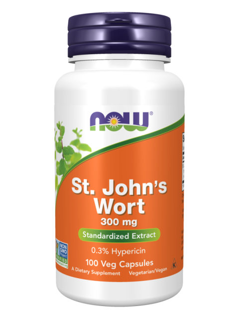 NOW St. John's Wort (Třezalka tečkovaná), 300 mg, 100 rostlinných kapslí