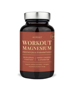 Nordbo Workout Magnesium 90 kapslí