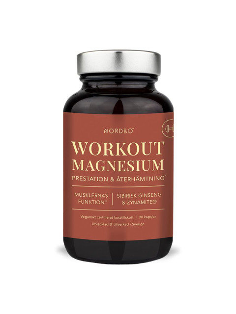 Nordbo Workout Magnesium 90 kapslí